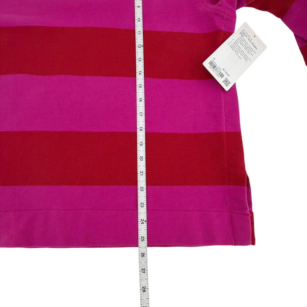 LULULEMON French Terry Rugby Shirt in Red & Pink S - Picture 9 of 10